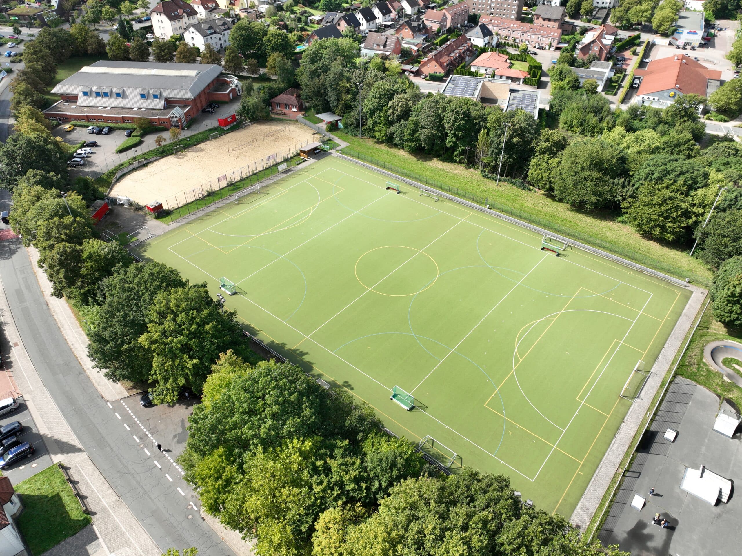Hockeyanlage des HCG aus der Luft